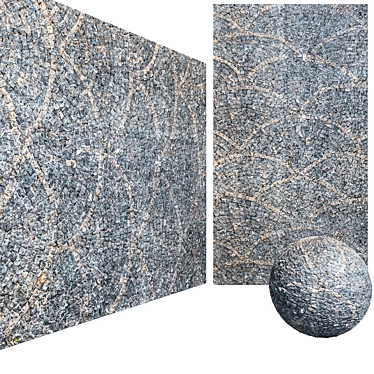 Granite Arc Paving: 6K High Res Textures 3D model image 1 