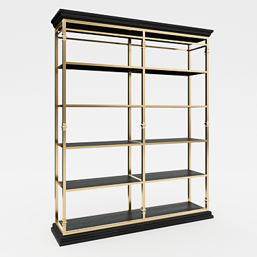 Soul Wood Shelving: Organize with Style 3D model image 1 