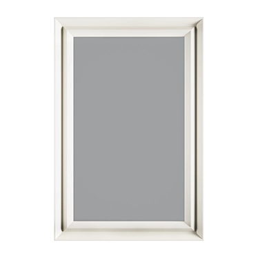 Sleek Ivory Mirror: Modern & Stylish 3D model image 1 