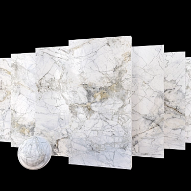 Marble Supreme White Set for Museum 3D model image 1 