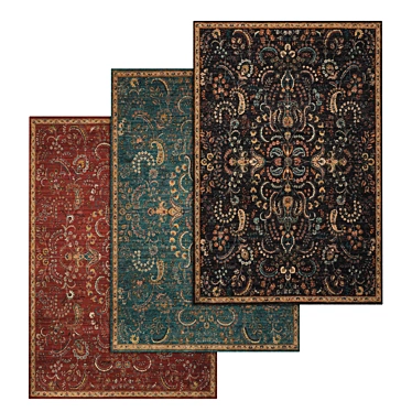 Versatile Set of High-Quality Carpets 3D model image 1 