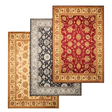 High-Quality Carpet Set 3D model image 1 