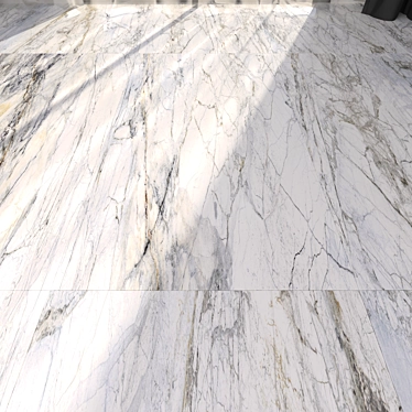 Museum Supreme White Marble Floor 3D model image 1 