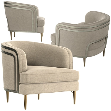 Caracole Tranquil Accent Chair 3D model image 1 