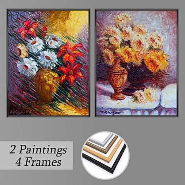 Gallery Collection: Hand-Painted Wall Art 3D model image 1 