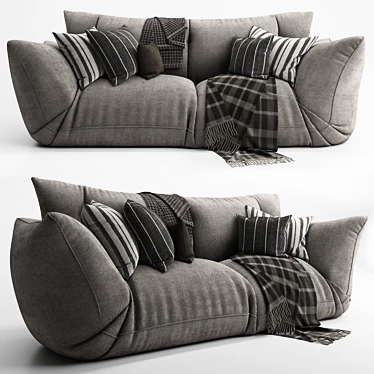 Versatile Floor Sofa 3D model image 1 