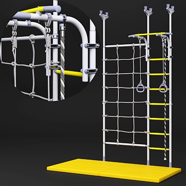 Swedish Wall ROMANA R3: Ultimate Fitness Solution 3D model image 1 