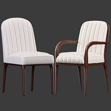 Elegant Parigi Chair: Stylish & Comfortable 3D model image 1 