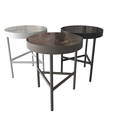 Marble Elegance Table 3D model image 1 