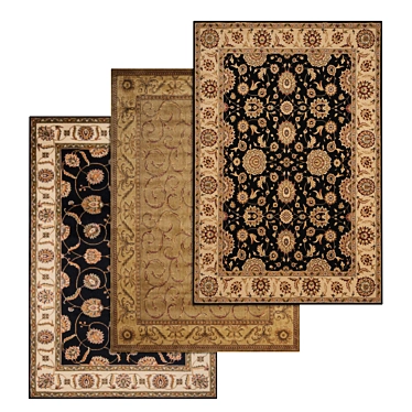 High-Quality Carpets Set 1120 3D model image 1 