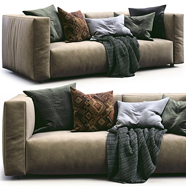 Modern Match Sofa by Prostoria 3D model image 1 