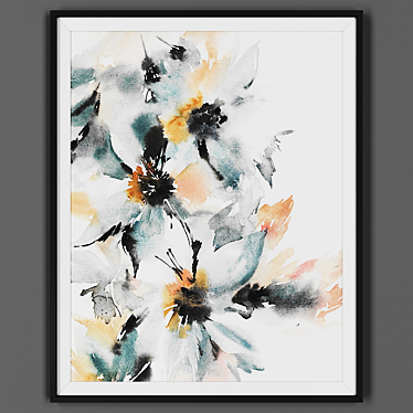 Title: Black Frame Artwork 3D model image 1 