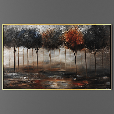 Elegant Frame for Artwork 3D model image 1 