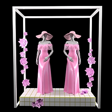 Polys: 279.614, Verts: 252.790 
Feminine Mannequin: Elegant, Durable 3D model image 1 