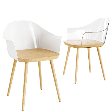 Bjorg Modern Chair: Stylish and Functional 3D model image 1 
