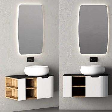 Sleek Bathroom Cabinet | No. 094 3D model image 1 
