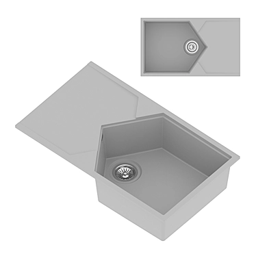 Seagray KitKraken: 5-Sided Sink 3D model image 1 