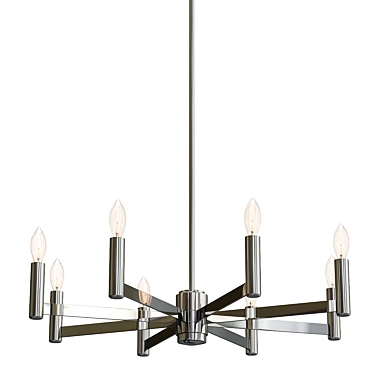 Elegant 9-Light Classic Chandelier 3D model image 1 