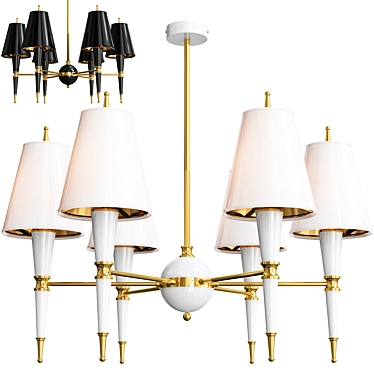 Luxurious Versailles Chandelier 3D model image 1 