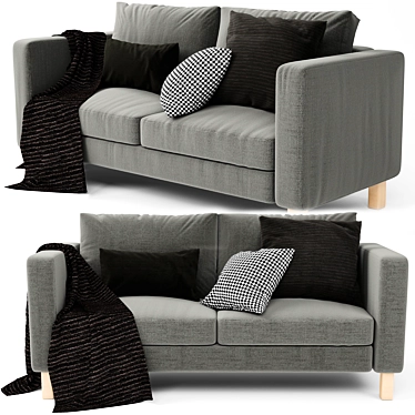Stylish Karlstad Ikea Sofa 3D model image 1 