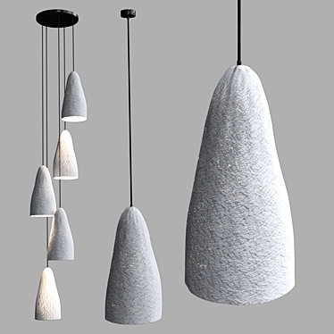 Modern Minimalist Papie Pendant Lamp 3D model image 1 