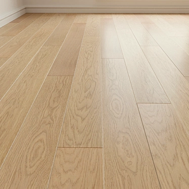 Title: Premium Oak Parquet Flooring 3D model image 1 