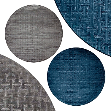 Elegant Circle Rugs | No. 043 3D model image 1 