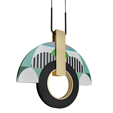 Elegant Miami Pendant Lamp 3D model image 1 