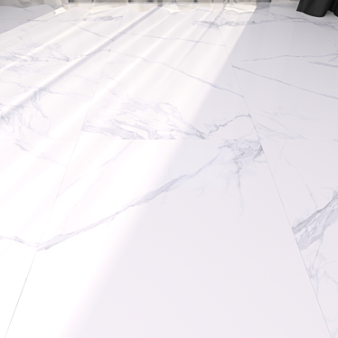 Elegant Calacatta 4D White Marble 3D model image 1 