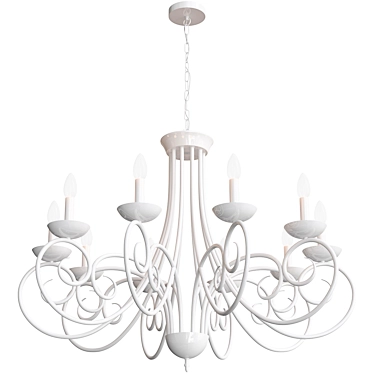 Ideal Lux Sem SP10 - Exquisite Chandelier for Elegant Spaces 3D model image 1 