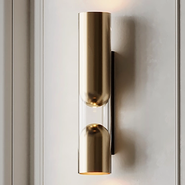 Elegant Clash Wall Sconce 3D model image 1 