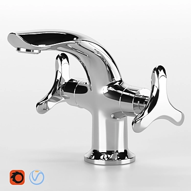 Title: Tokito MIA-1011 Basin Mixer 3D model image 1 