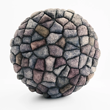 Modern Rock PBR Ground & Wall Tiles 3D model image 1 