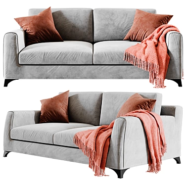 Modern Floyd Sofa Set: Perfect for Mr. & Mrs. 3D model image 1 