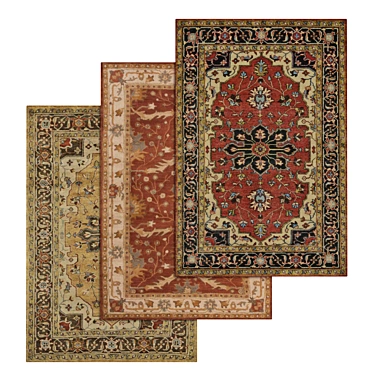 Luxury Carpet Set | High-Quality Textures 3D model image 1 