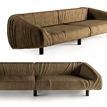 Baxter Fold: Sleek and Versatile Sofa 3D model image 1 