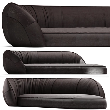 Elegant Leon Sofa by Baxter 3D model image 1 