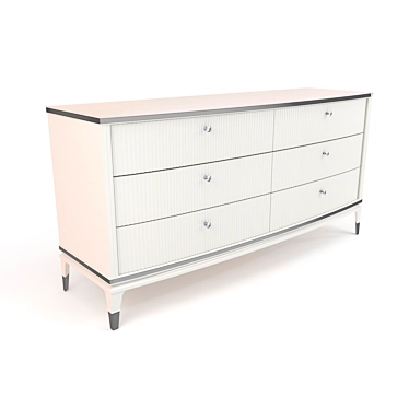 Royal Elegance Chest of Drawers 3D model image 1 