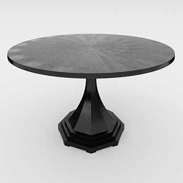 Soul Wood Dining Table: Style & Elegance 3D model image 1 