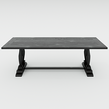 Soul Wood Dining Table: Elegant & Functional 3D model image 1 