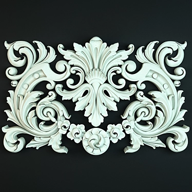 Exquisite Floral Mesh Ornament 3D model image 1 