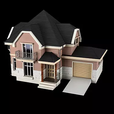 Cozy Cottage: 3ds Max 2015 (V-ray)+obj+fbx 3D model image 1 