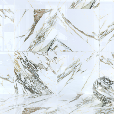 Elegant Marble Wall Tiles: Macchia Vecchia Collection 3D model image 1 