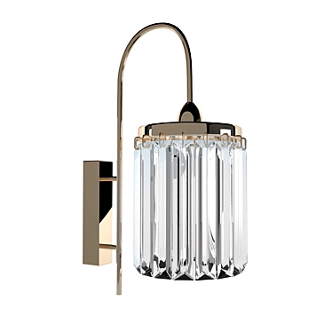 Luxury Chrome/Gold Newport 4501A Wall Sconce 3D model image 1 