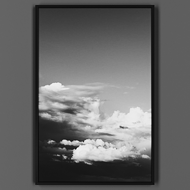 Black Framed Picture 3D model image 1 