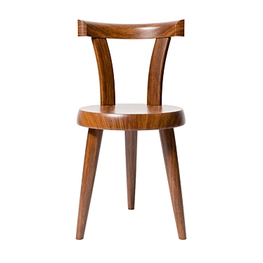 Perriand Three-Legged Chair 3D model image 1 