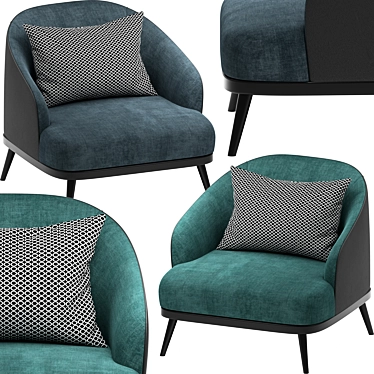 Luxurious St. Tropez Armchair: Ditre Italia 3D model image 1 