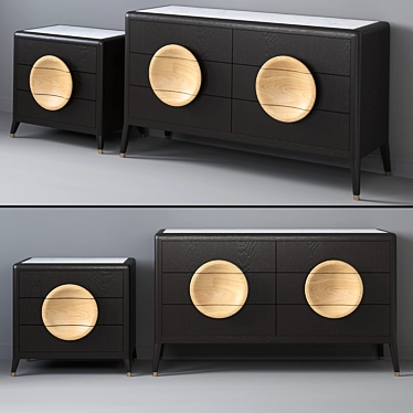 Collins Oak Chest: Elegant & Functional 3D model image 1 