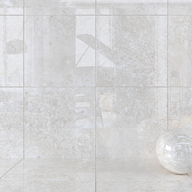 Museum Solto 4D Sand Wall Tiles: Luxury Marble Elegance 3D model image 1 