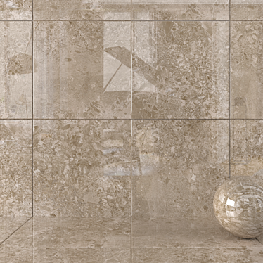 Museum Solto Taupe Wall Tiles 3D model image 1 